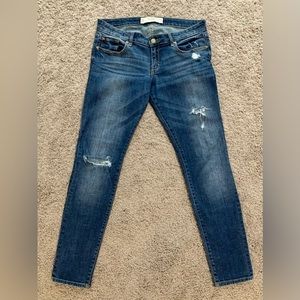 Abercrombie Super Skinny Medium Dark Jeans 6 Short 28 Perfect Condition